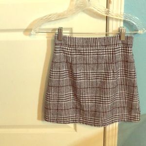 Flannel pattern skirt